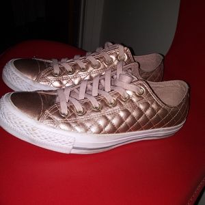 Converse All star rose gold Low Top Quilted